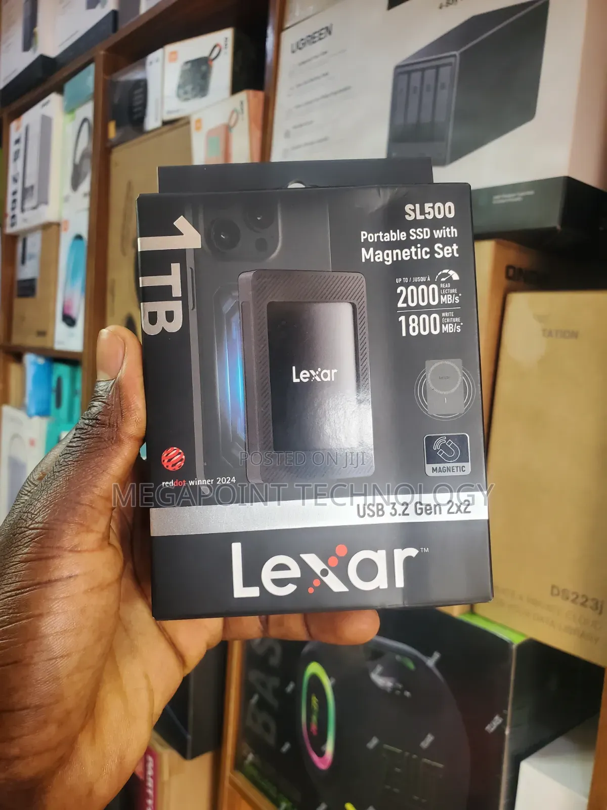 Lexar 1tb SL500 Magnetic Portable SSD