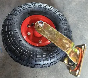 10-Inch 4.10/3.50-4 Pneumatic Rubber Caster Wheel