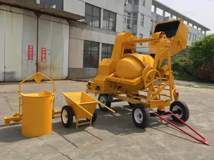 Selfload Concrete Mixer With Crane, Complete With Barrow and Bucket
