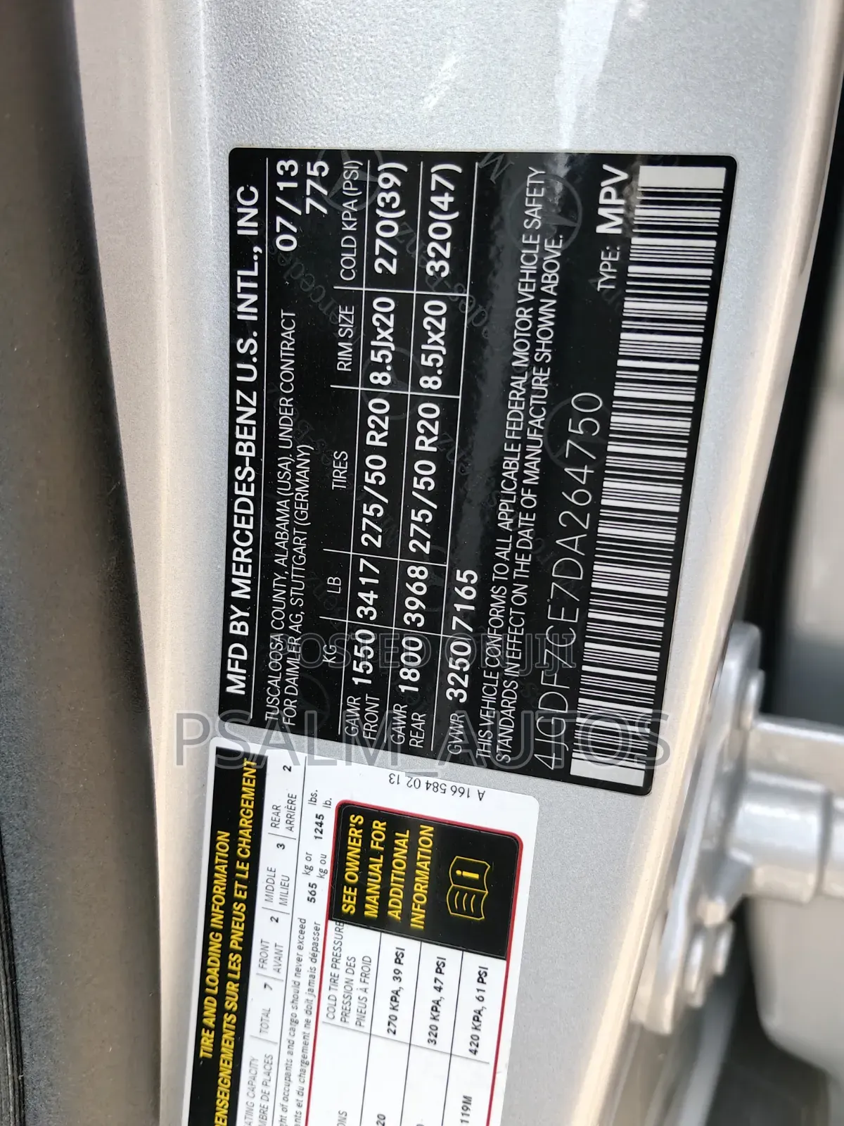 Mercedes-Benz GL-Class 2013 Gray