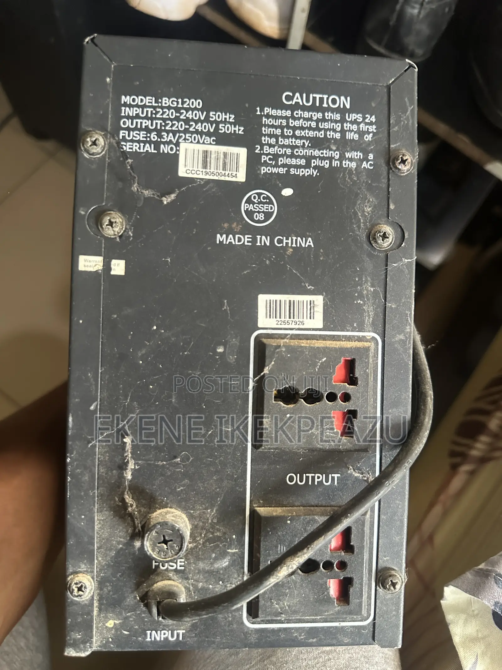 2kva Iron Body Blue Gate Ups