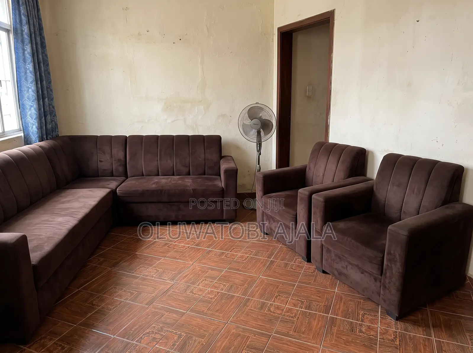 L Shaped Sofa + 2 Singles
