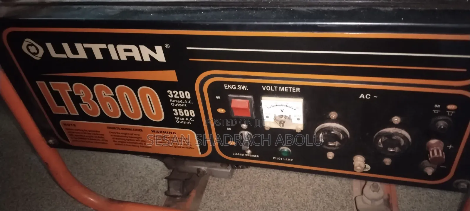 Lutian 3.5kva Generator