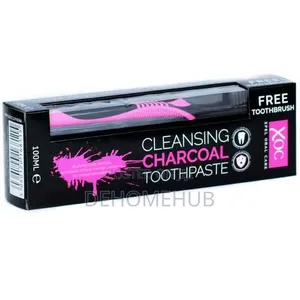 XOC Charcoal Teeth Whitening Toothpaste With Free Toothbrush
