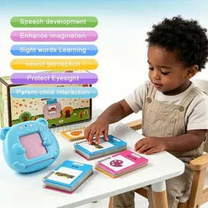 122pcs Kids Educational Early Learning Pronunciation Word Card Reader