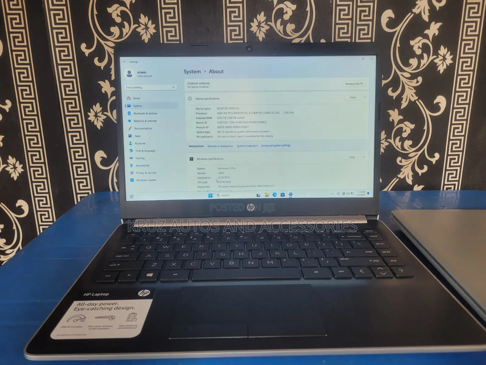 Laptop HP 14S 4GB AMD A4 SSD 128GB
