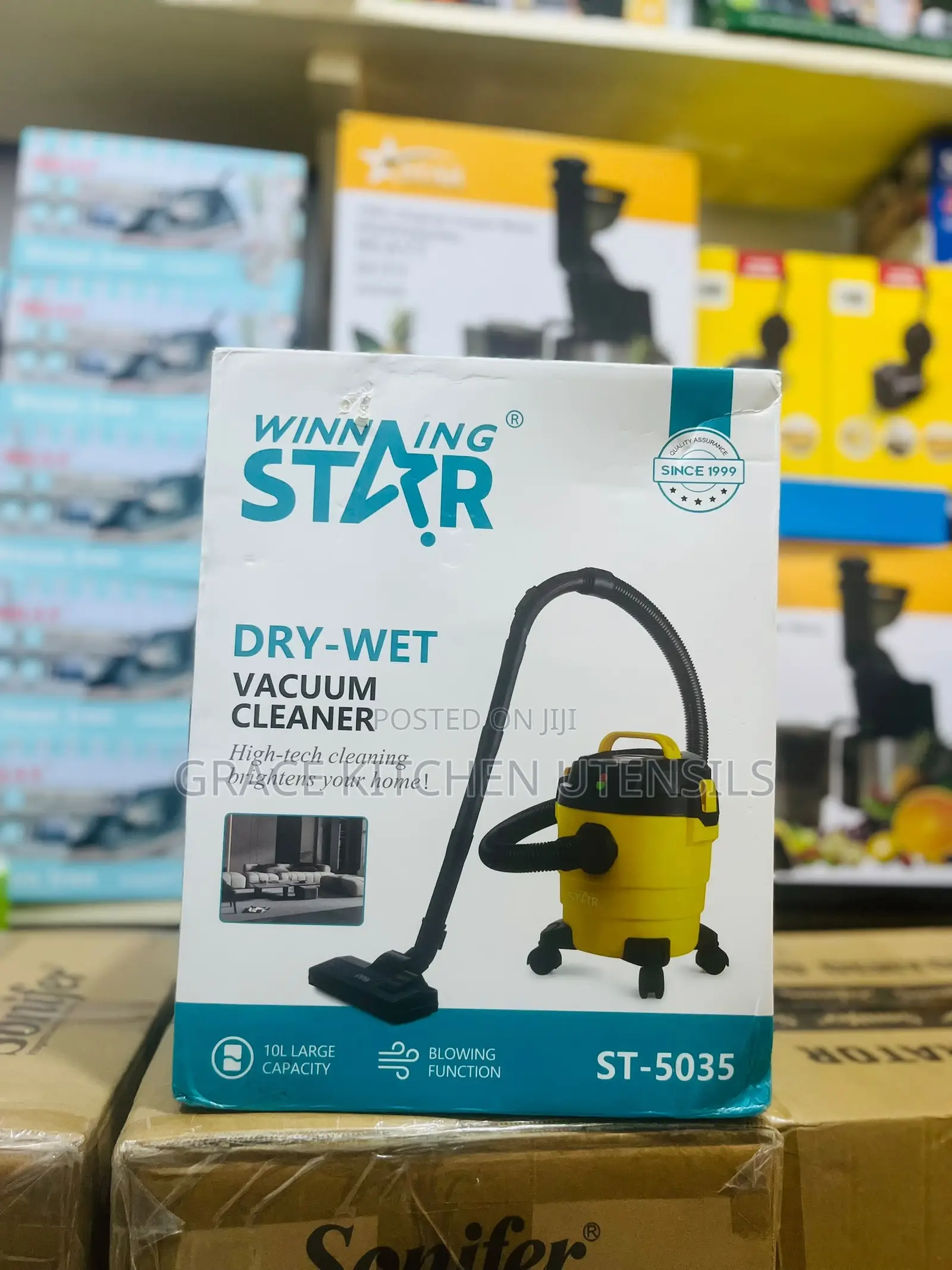 Winning Star Barrel Vacuum Cleaner, 10L Capacity, Wet