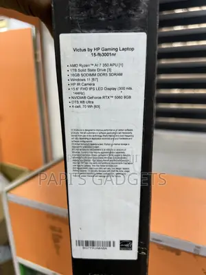 New Laptop HP Victus 15 16GB AMD Ryzen SSD 1T