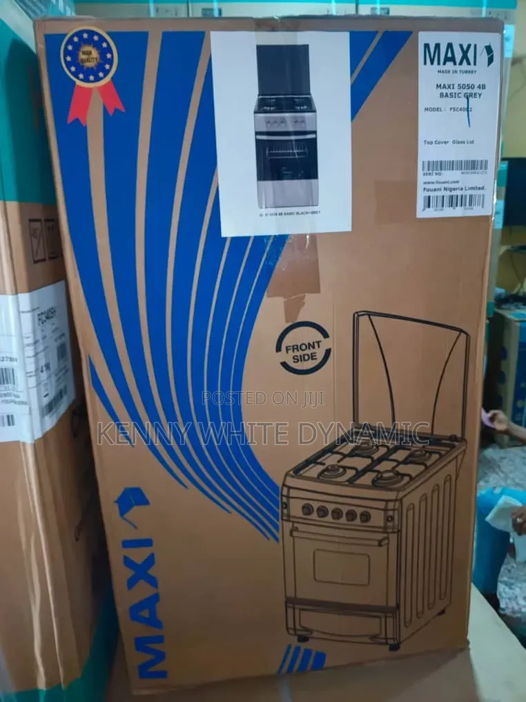 Maxi Gas Cooker 3gas and 1 Electric 60×60