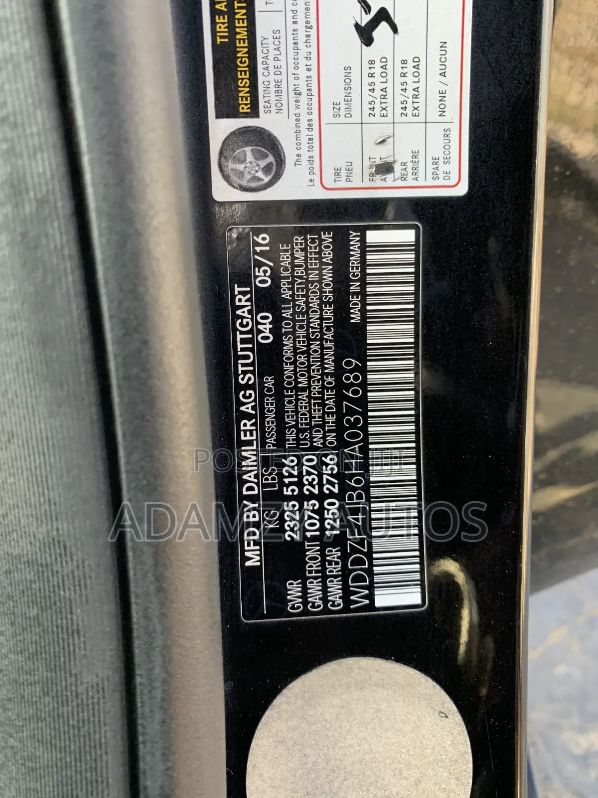 Mercedes-Benz E300 2016 Black