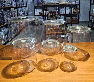 6-Piece Airtight Acrylic Pantry Storage Jar Set