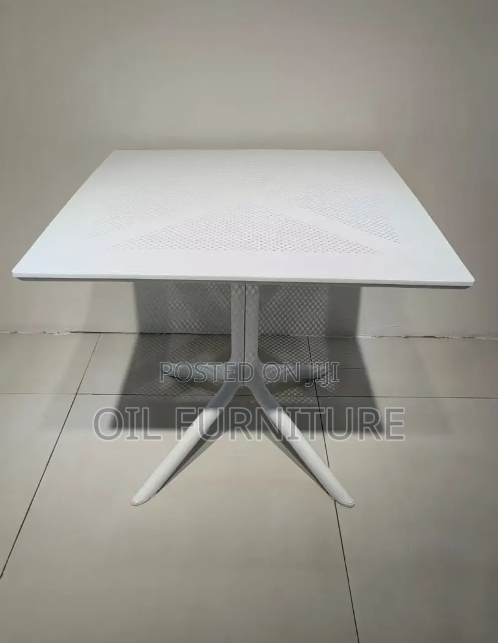 ​Italian Design Mesh Perforated Square Outdoor & Indoor Table