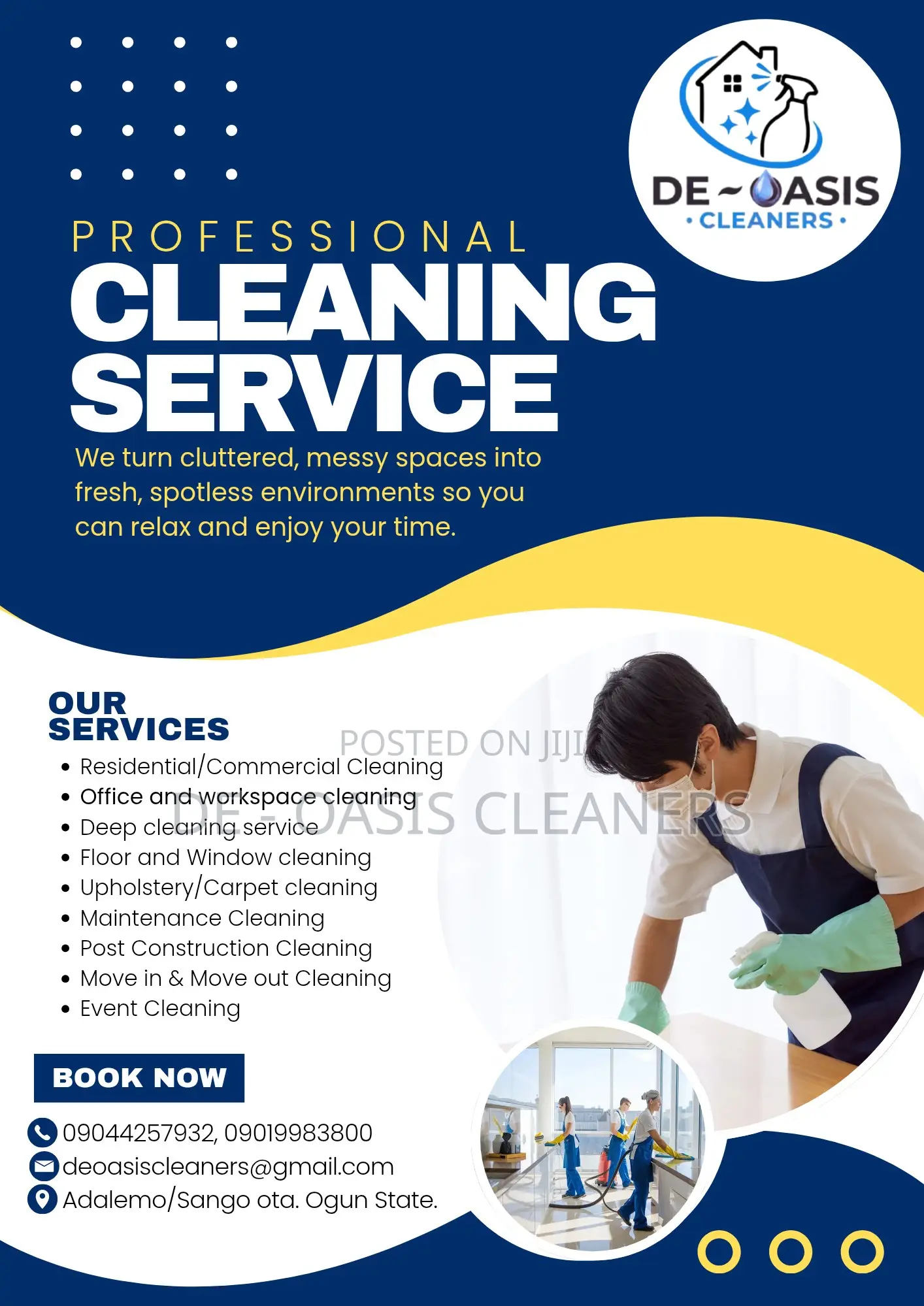 Cleaning Service in Ota. Ogun State