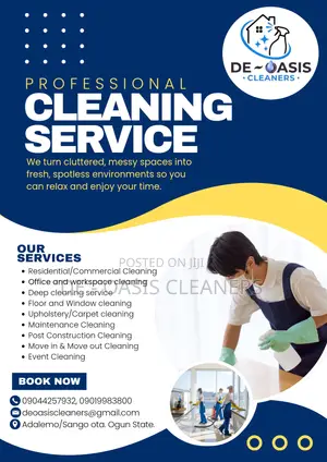 Cleaning Service in Ota. Ogun State