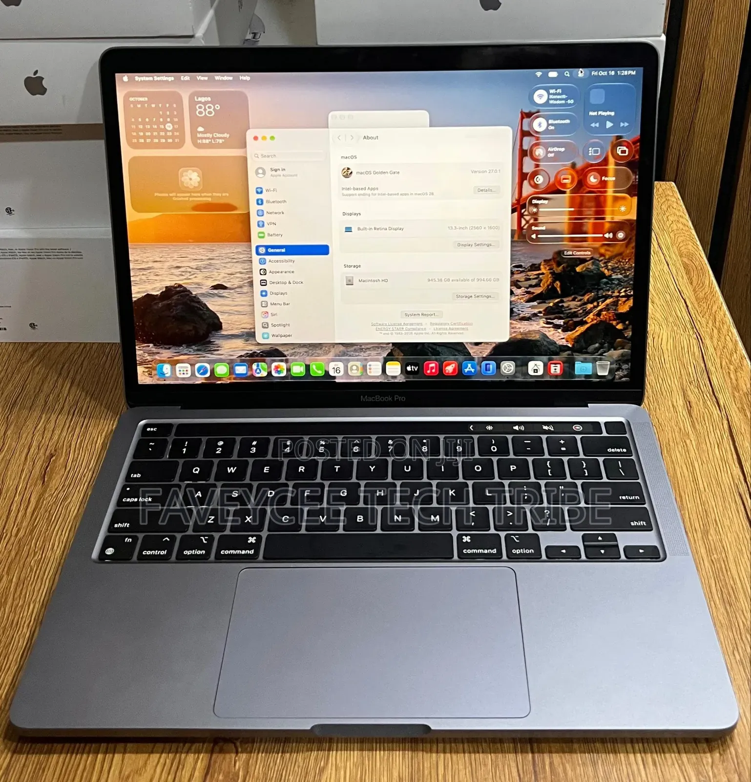 New Laptop Apple MacBook Pro 2021 M1 16GB Apple M1 SSD 1T