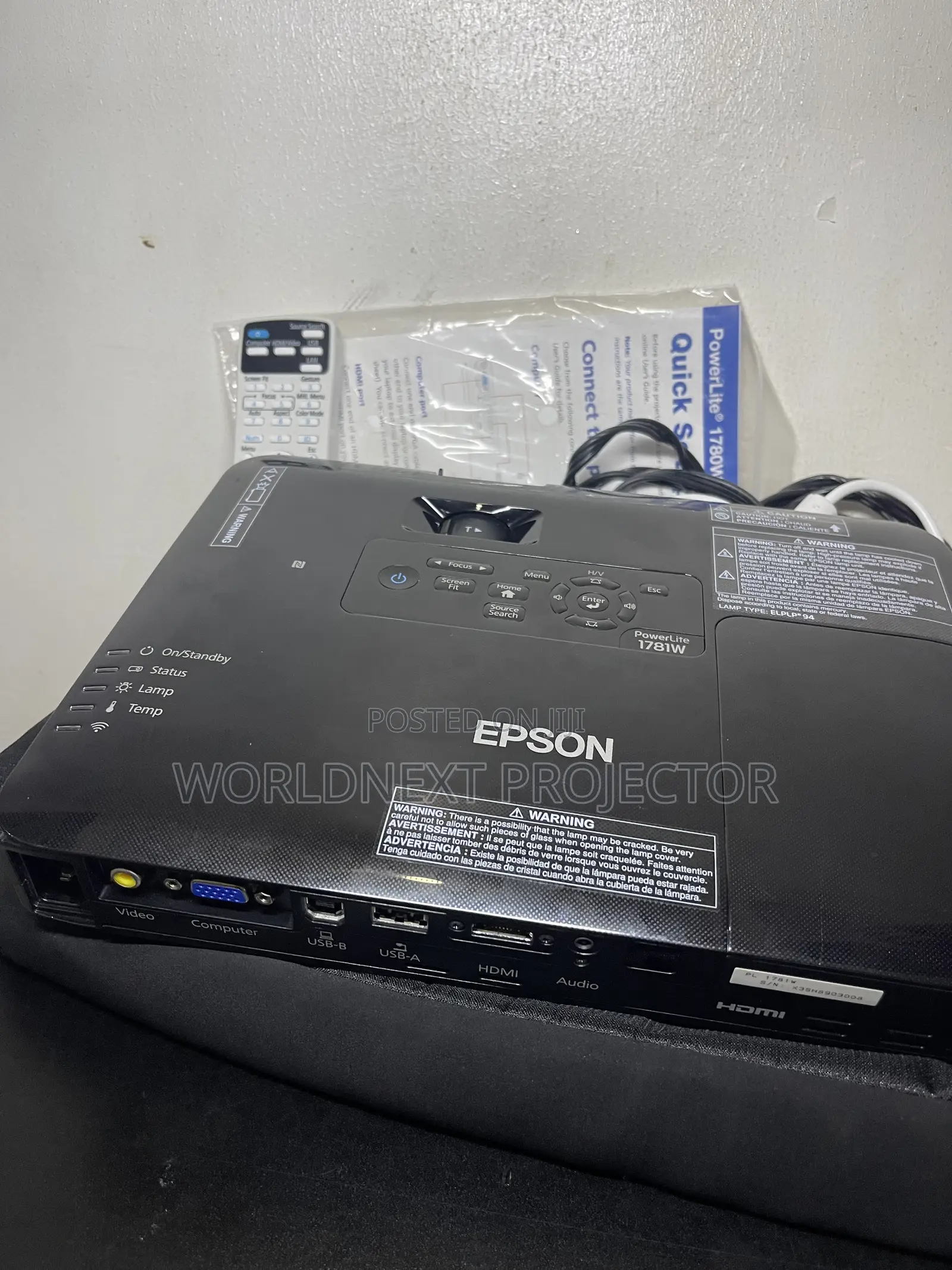 Epson Powerlite 1781w Wxga Flat/Slim Wireless Projector
