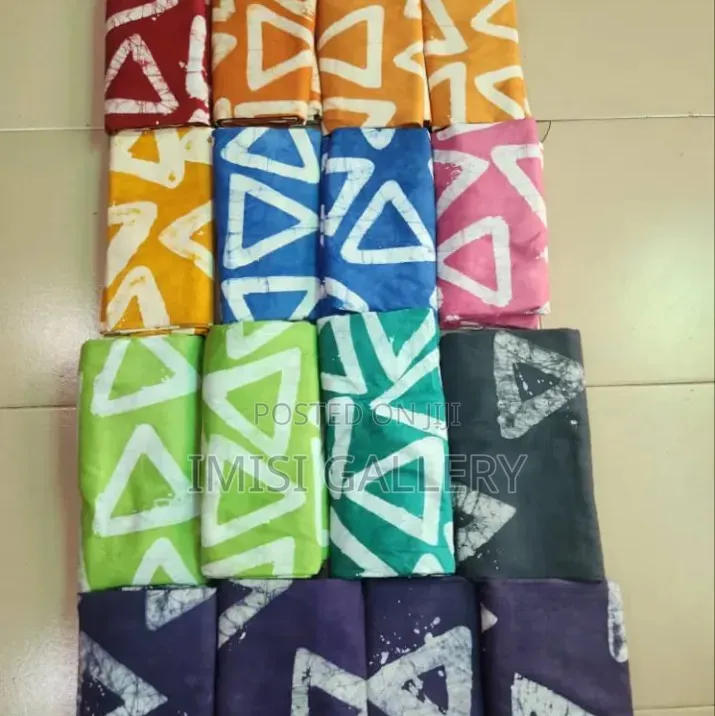 Adire-Batik Prints. Hand-Waxed Prints