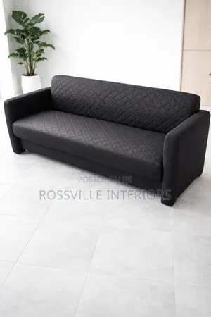 Affordable Black Sofa Set for Living Room