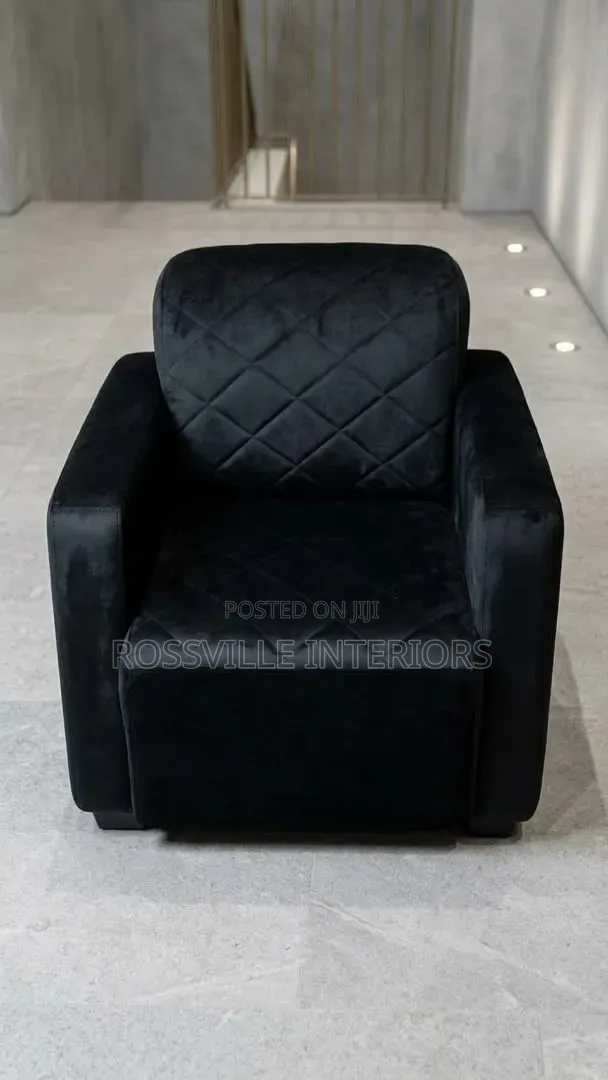 Affordable Black Sofa Set for Living Room
