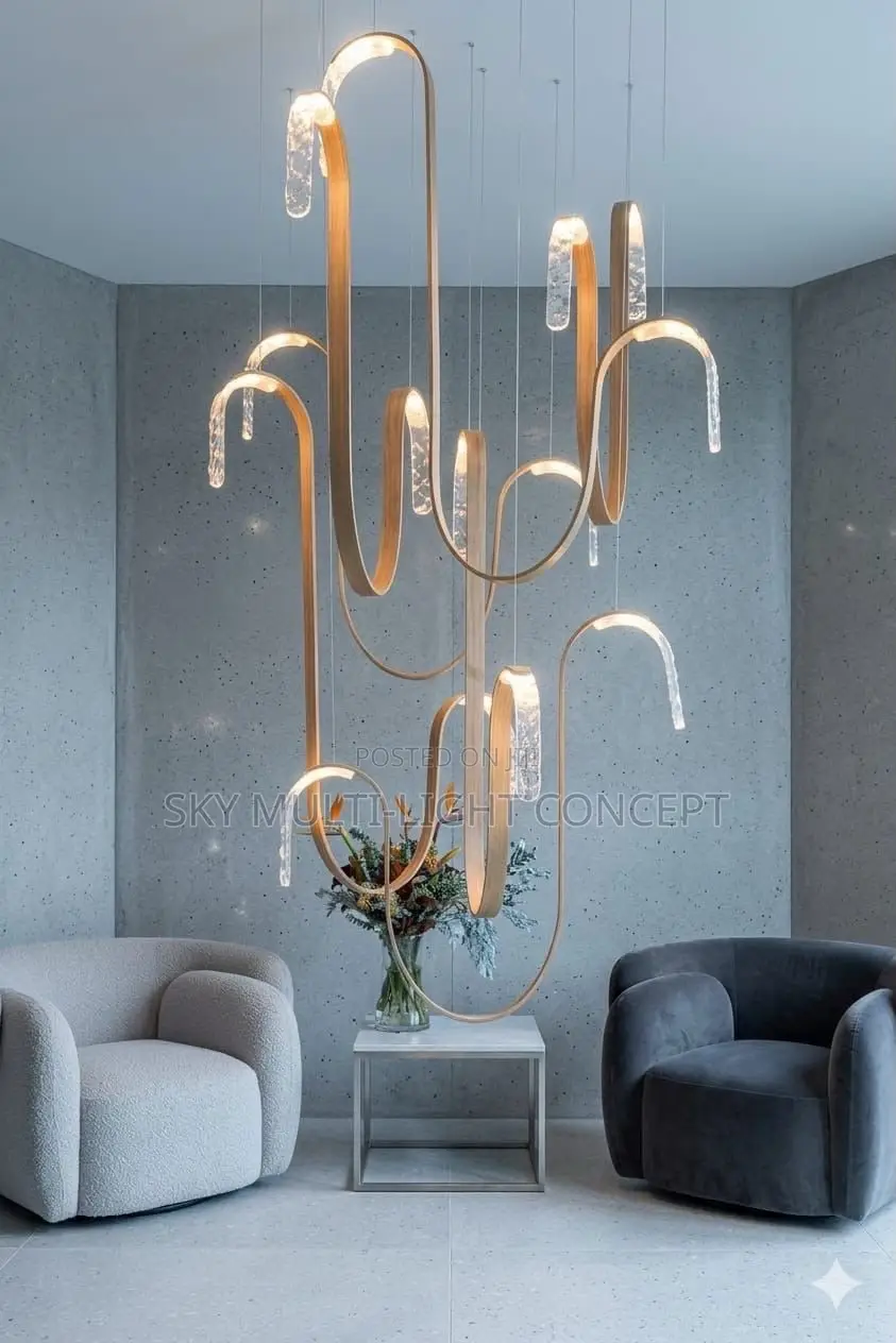 Luxury Led Chandeleir Set of 6