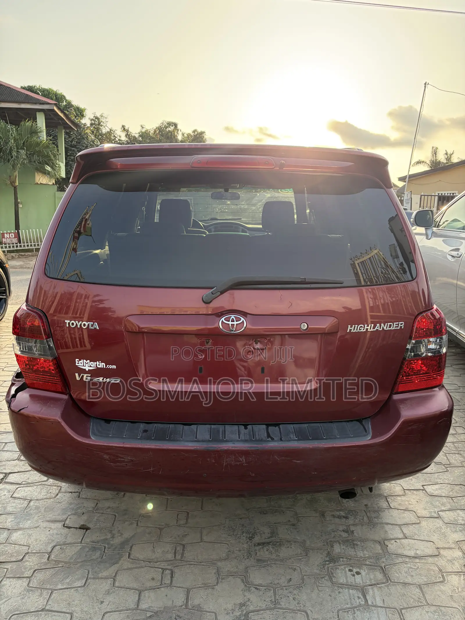 Toyota Highlander 4x4 2007 Red