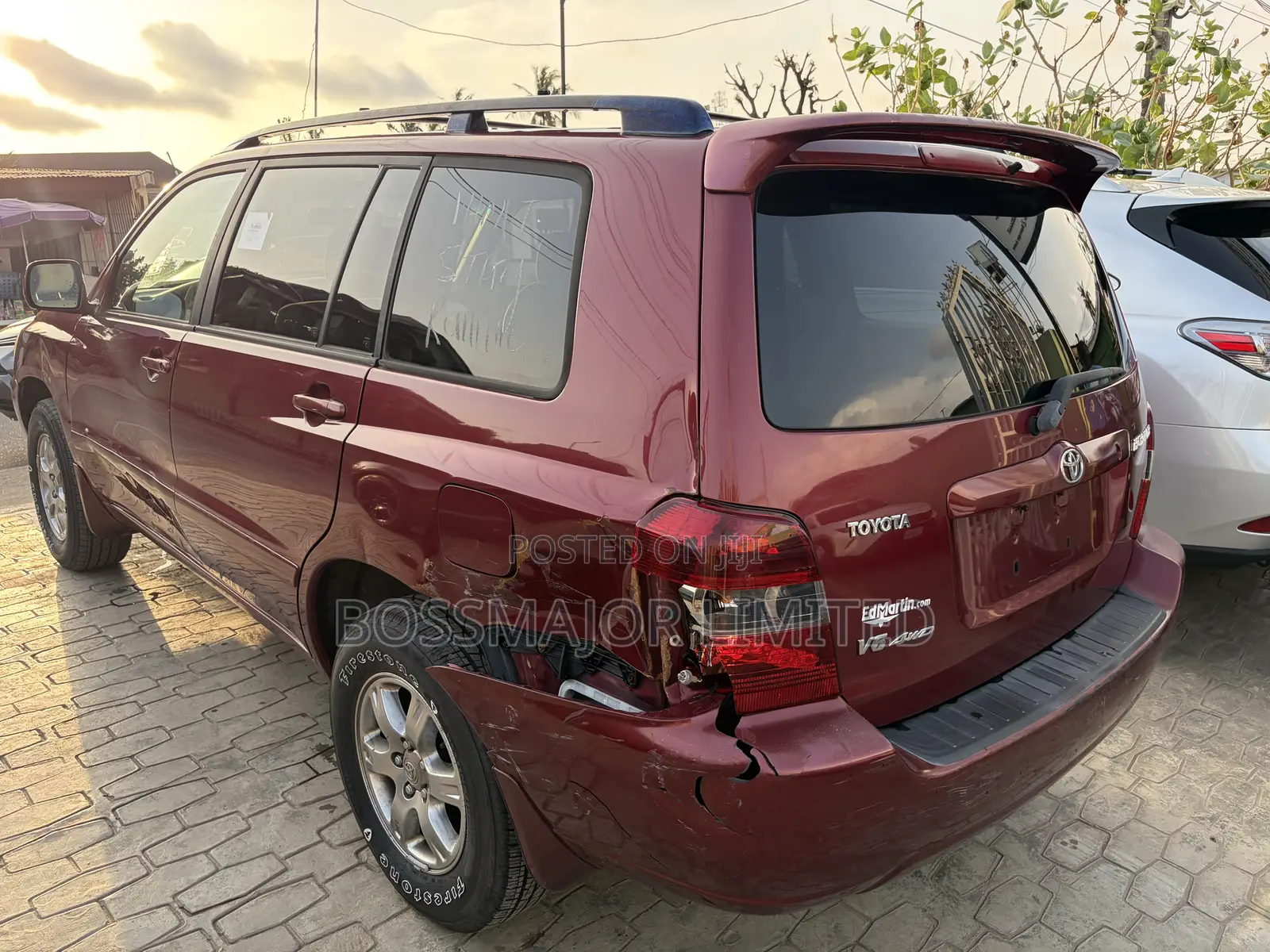 Toyota Highlander 4x4 2007 Red
