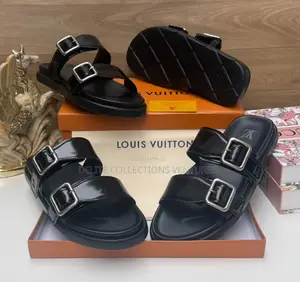 Louis Vuitton Venice Mule,casual-Glazed Calf Leather*