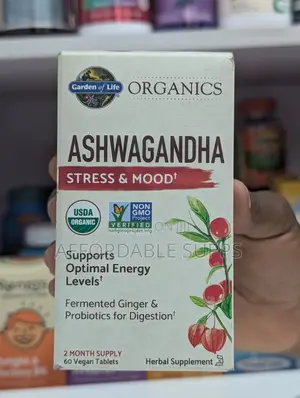 Garden of Life Organic Ashwagandha 600mg – 60 Vegan Tablets