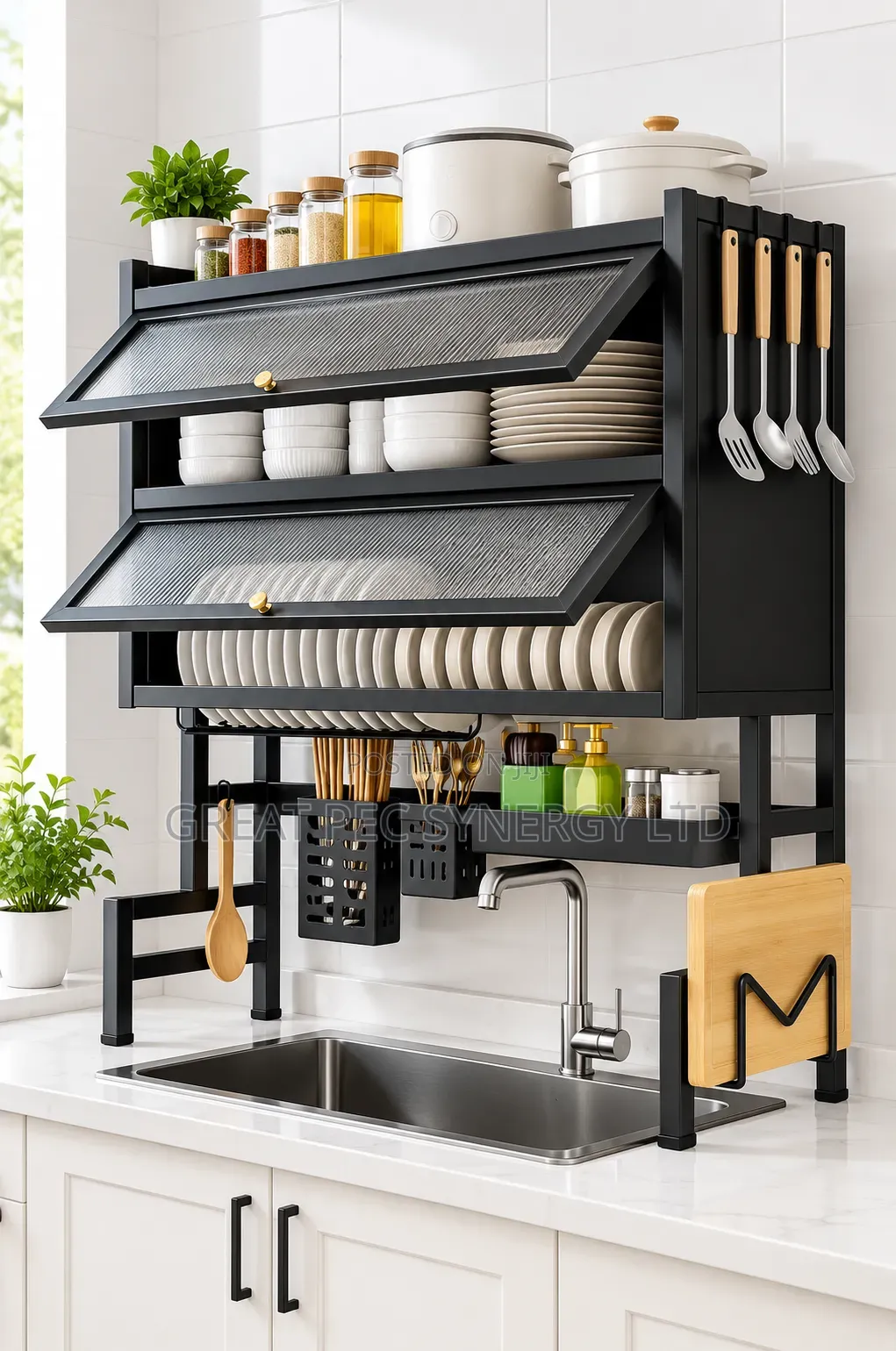 Double Layer Over the Sink Kitchen Rack