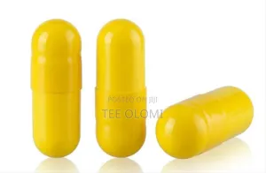 Size 0 Empty Gelatin Capsules, Yellow, 1000 PCS