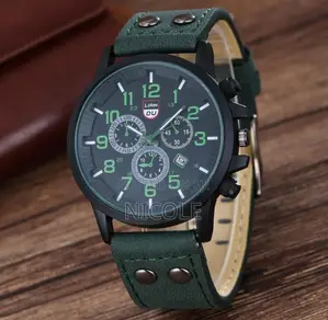 Men’s Military-Style Chronograph Wristwatch
