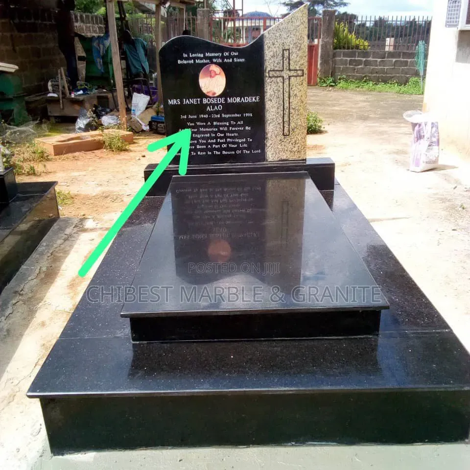Grave With Black Marble