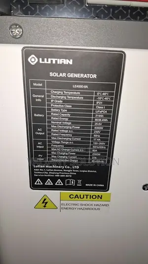 4000w Lutian 8kWh Battery Solar System