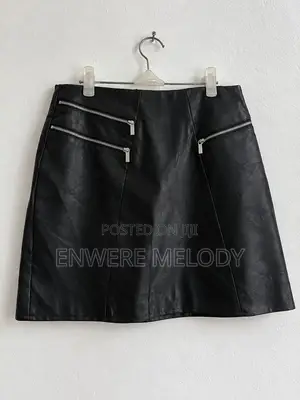 Leather Skirt(Black)