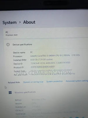 New Laptop Dell Precision 15 3541 8GB Intel Core i5 SSD 256GB
