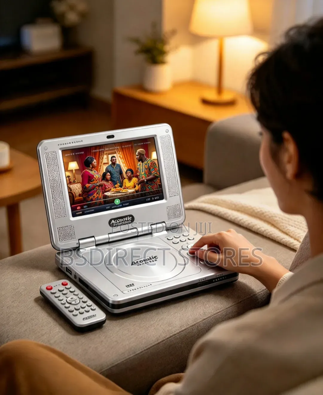 Acoustic Solutions DVD Rechargeable Portable DVD Player (7")
