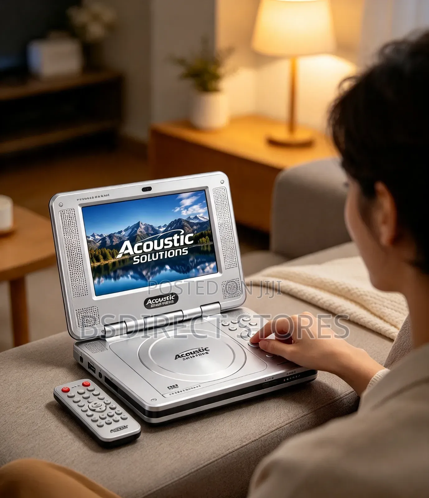 Acoustic Solutions DVD Rechargeable Portable DVD Player (7")