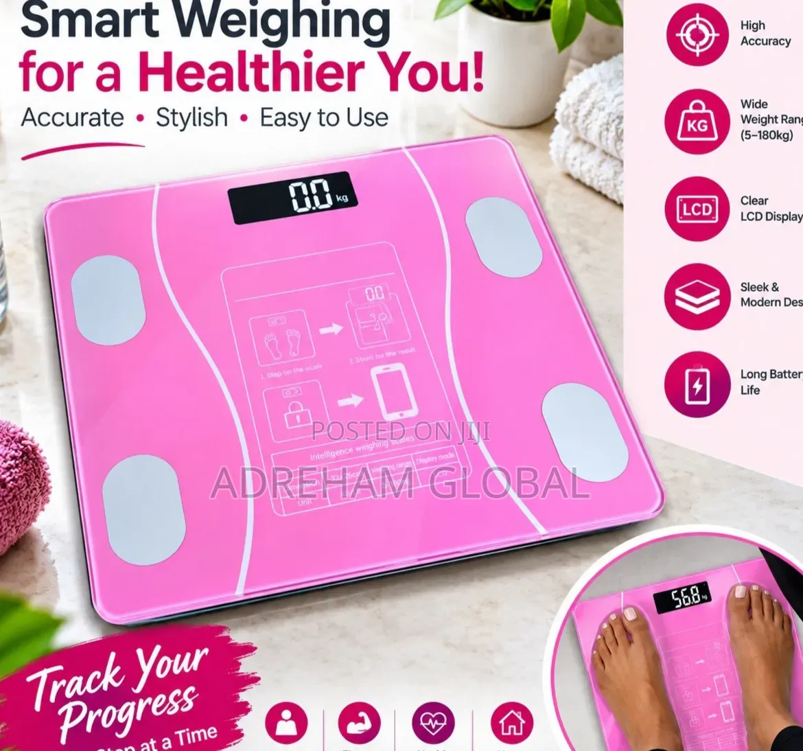 Smart Bluetooth Bathroom Scale
