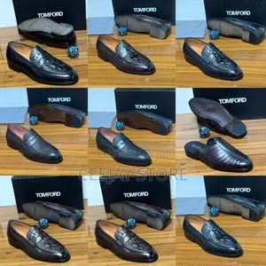Tom Ford Men's Croc-Embossed Leather Tassel Loafers