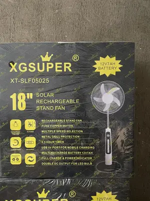 Solar Reachable Standing Fan