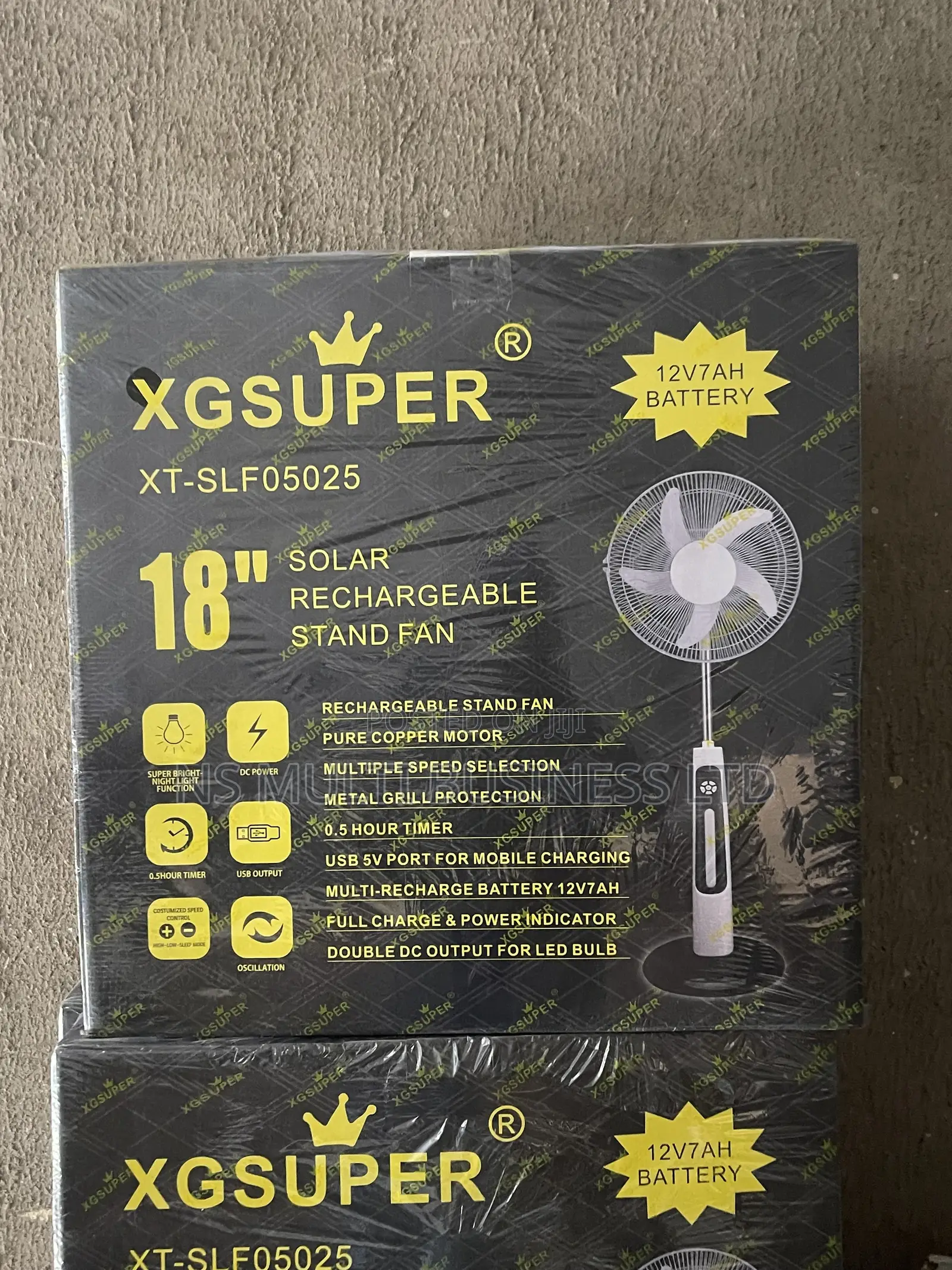 Solar Reachable Standing Fan