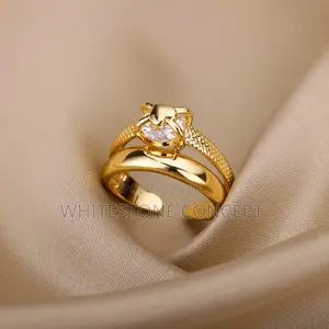 Adjustable Heart Rings