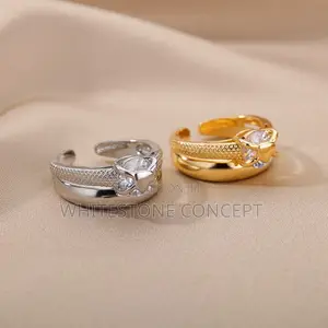 Adjustable Heart Rings