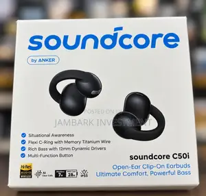 Soundcore C50i Open-Ear Headphones, Clip-on Earbuds