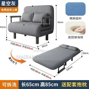 Modern 3in1Sofa Bed Folding Double Position Convertible Chair Lounge.