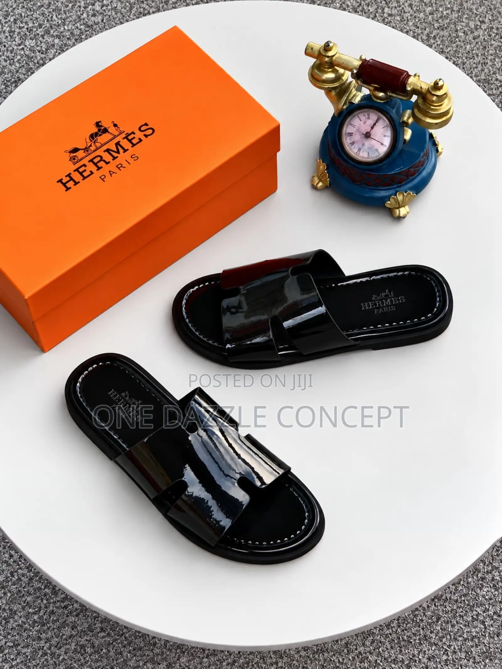 Black Patent Leather Hermes