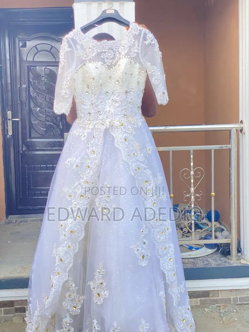 Stone Coated Wedding Gown