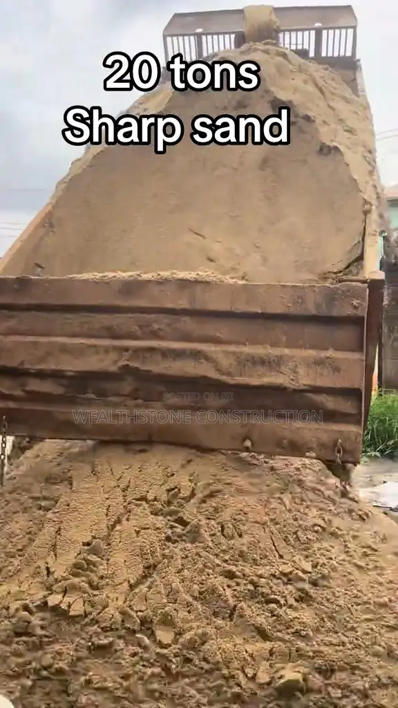 20tons Sharp Sand ,Plaster Sand, Granite, Reinforced Steel