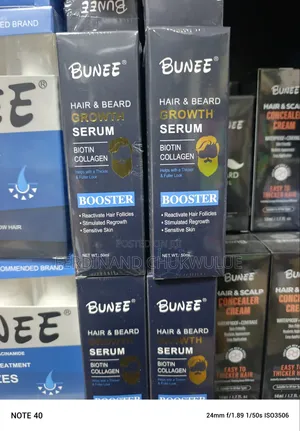 Bunee Hair & Beard Growth Serum Biotin Collagen Booster