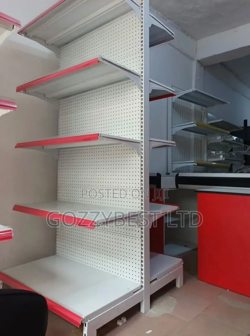 Double Sided Supermarket Shelves